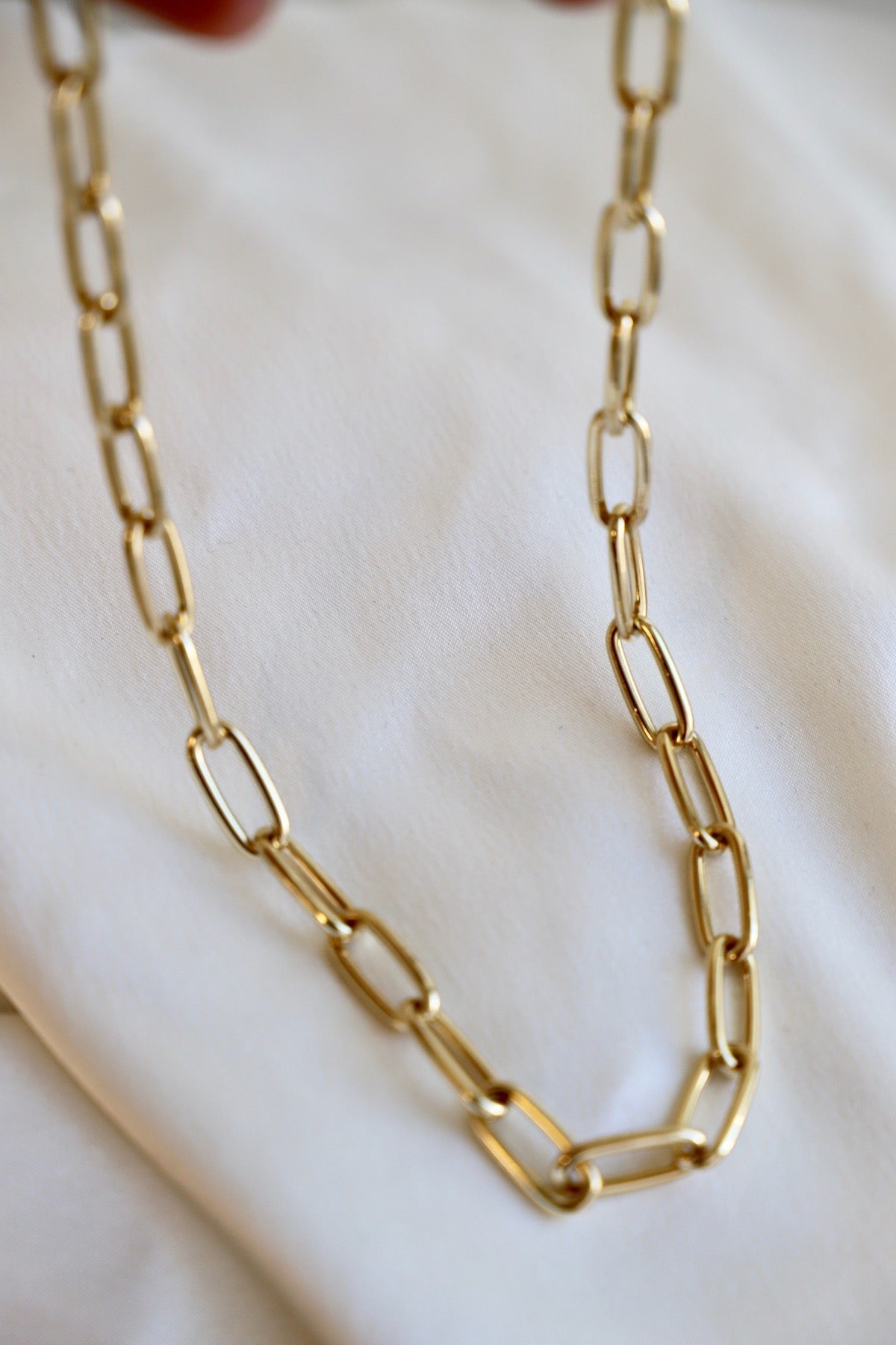  DAVID OVAL CHAIN NECKLACE