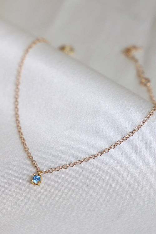  BIRTHSTONE CHARM BRACELET