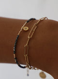  BEADED STAR MEDALLION BRACELET