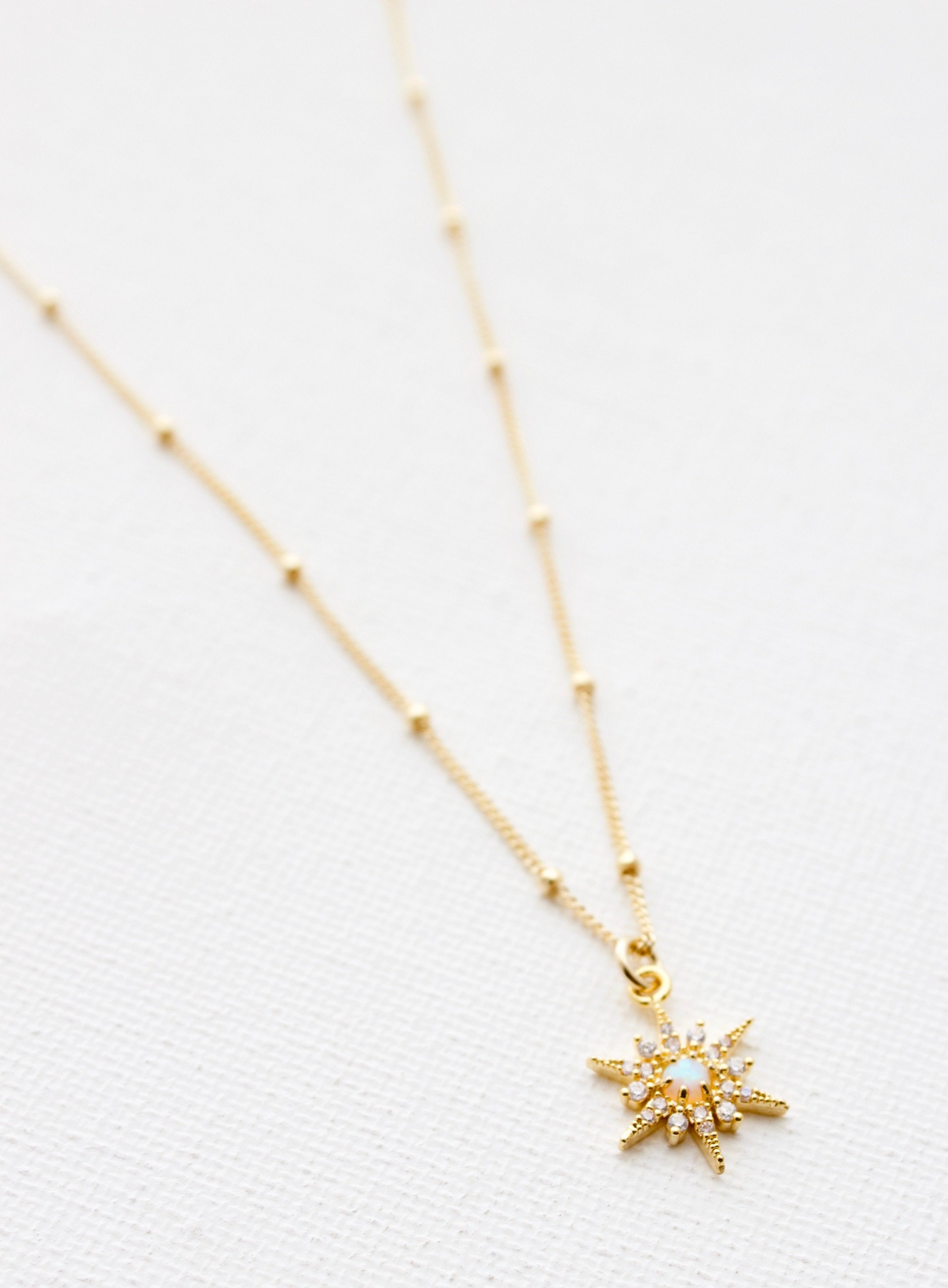  OPAL STARBURST NECKLACE