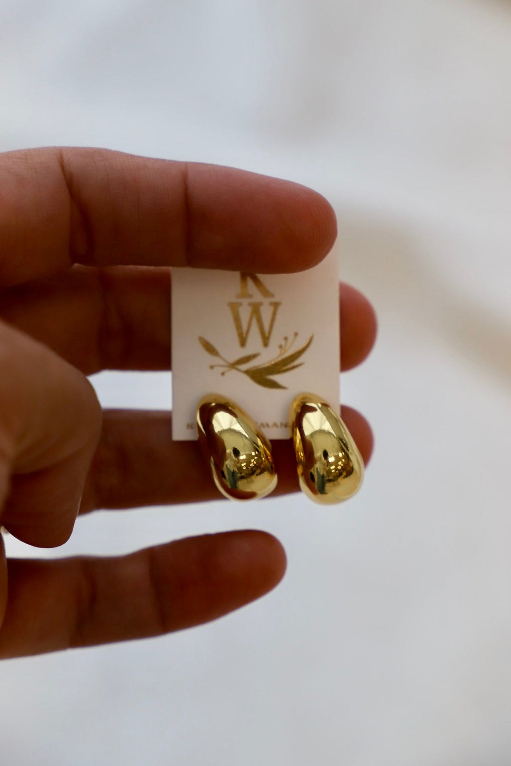  BONNIE CHUNKY TEARDROP STUDS