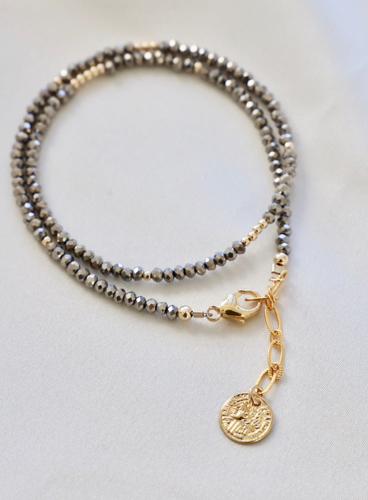  PETITE CRYSTAL WRAP BRACELET