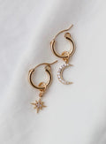  CELESTIAL STAR AND MOON HOOPS