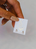  MINI TEARDROP CZ STUDS