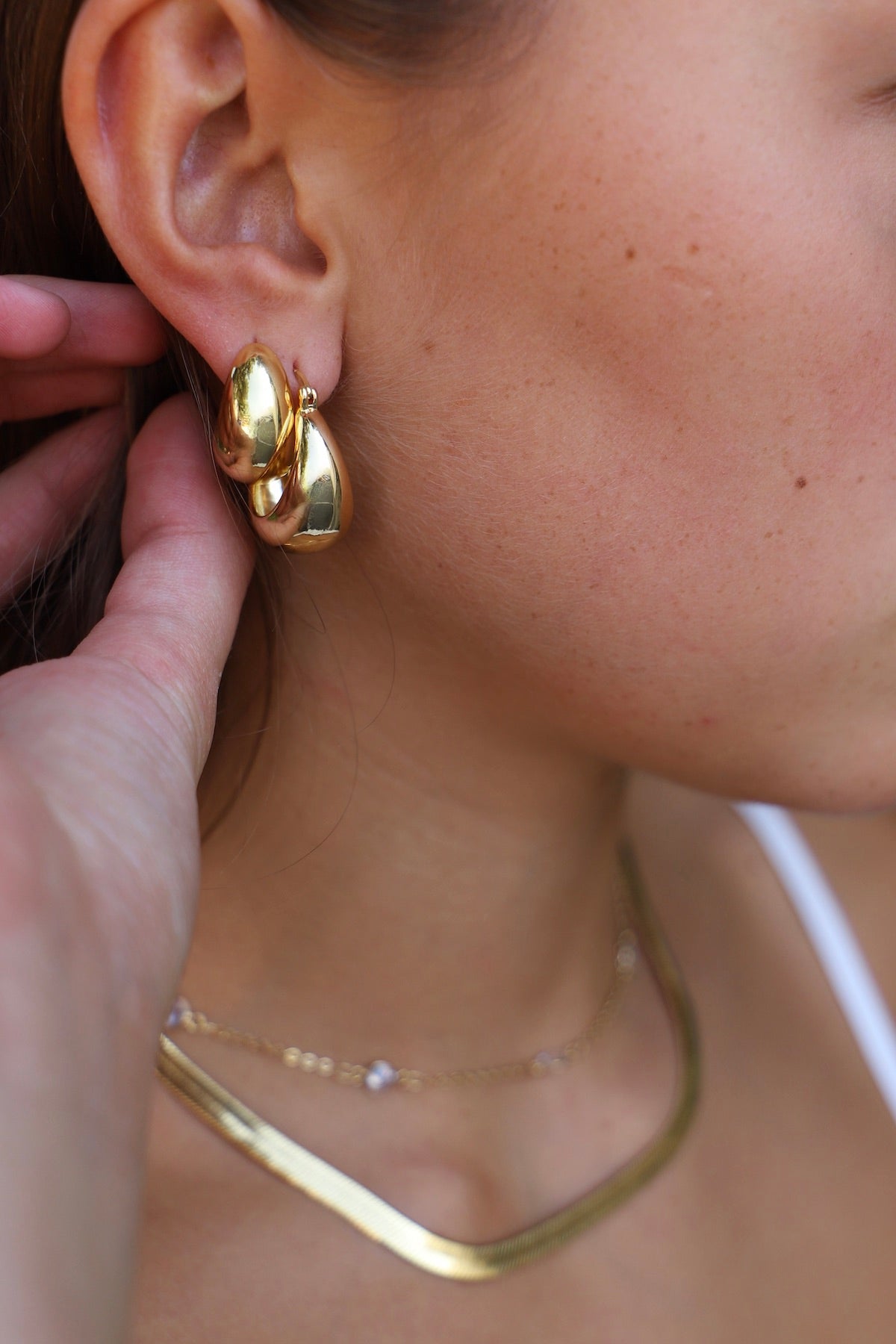  COCO CHUNKY HOOP EARRINGS