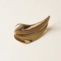  METAL LEAF BARRETTE CLIP