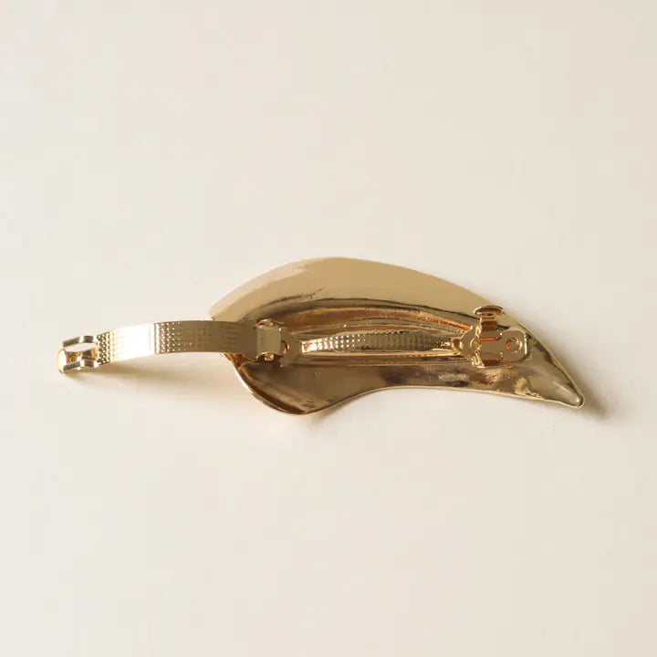  METAL LEAF BARRETTE CLIP
