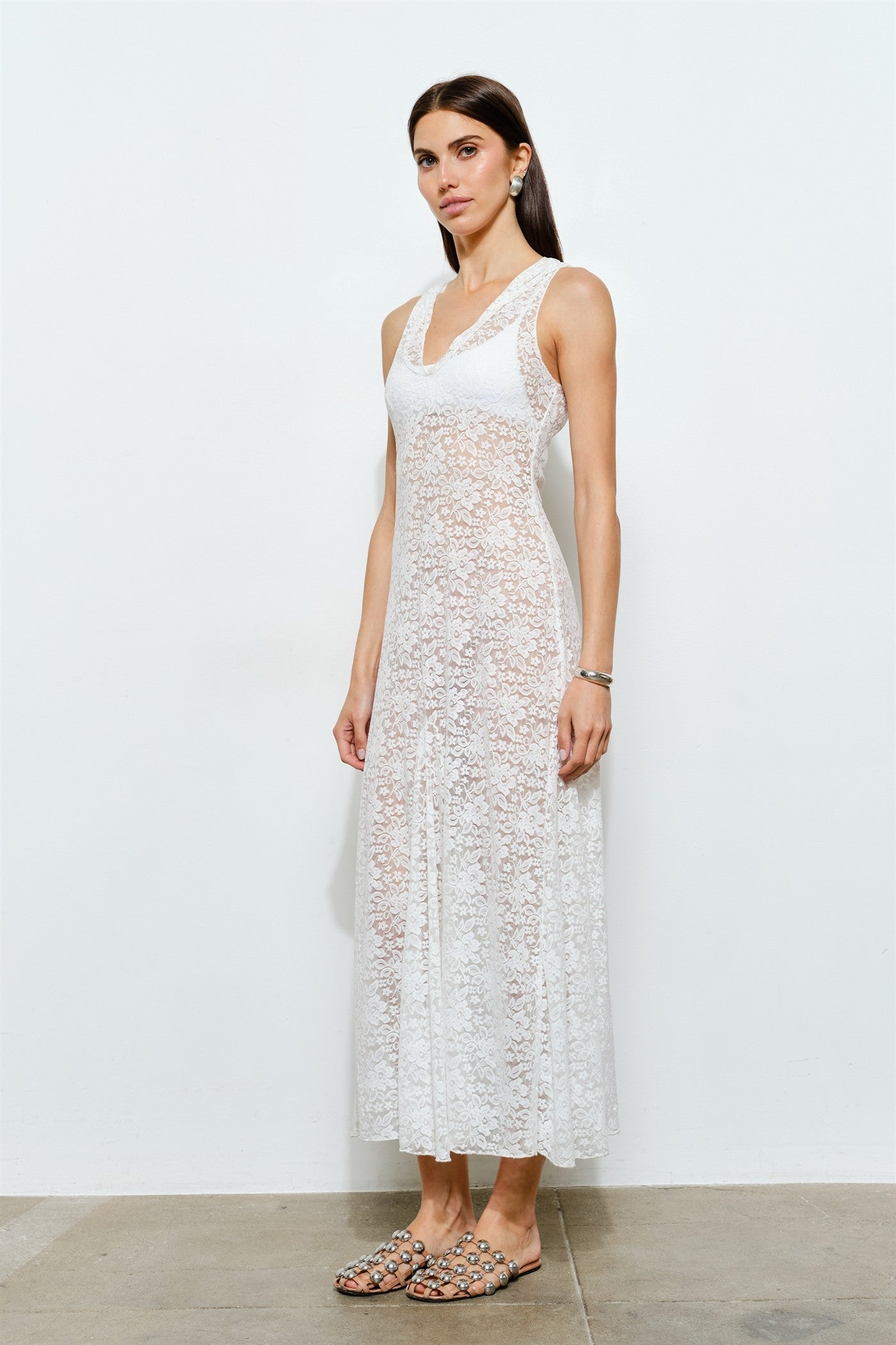  LILA LACE MAXI DRESS