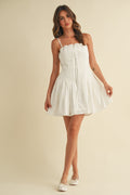  PLEATED MINI DRESS