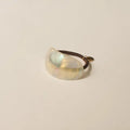  RESIN PONYTAIL HOLDER | CRYSTAL SHELL