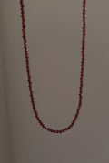  SEMI-PRECIOUS GARNET BEADED NECKLACE