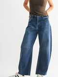  BARREL JEAN WITH SEAMS