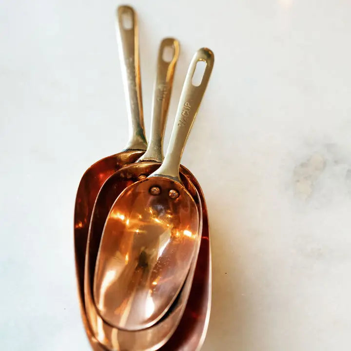  COPPER MEASURING SCOOPS